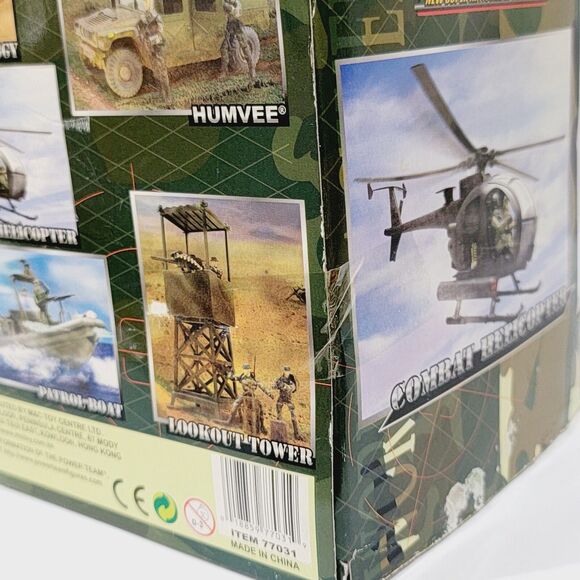 World Peacekeepers Combat Black Helicopter 2 Figures 1:18 Scale Power Team Elite - Picture 13 of 14